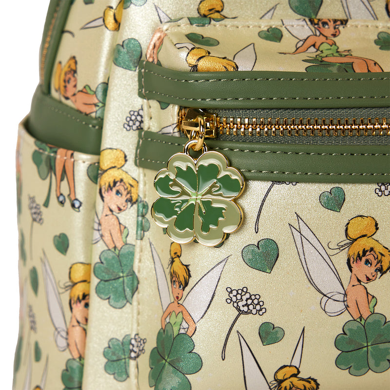 TINKER BELL 4 LEAF CLOVER ALL OVER PRINT MINI BACKPACK - DISNEY