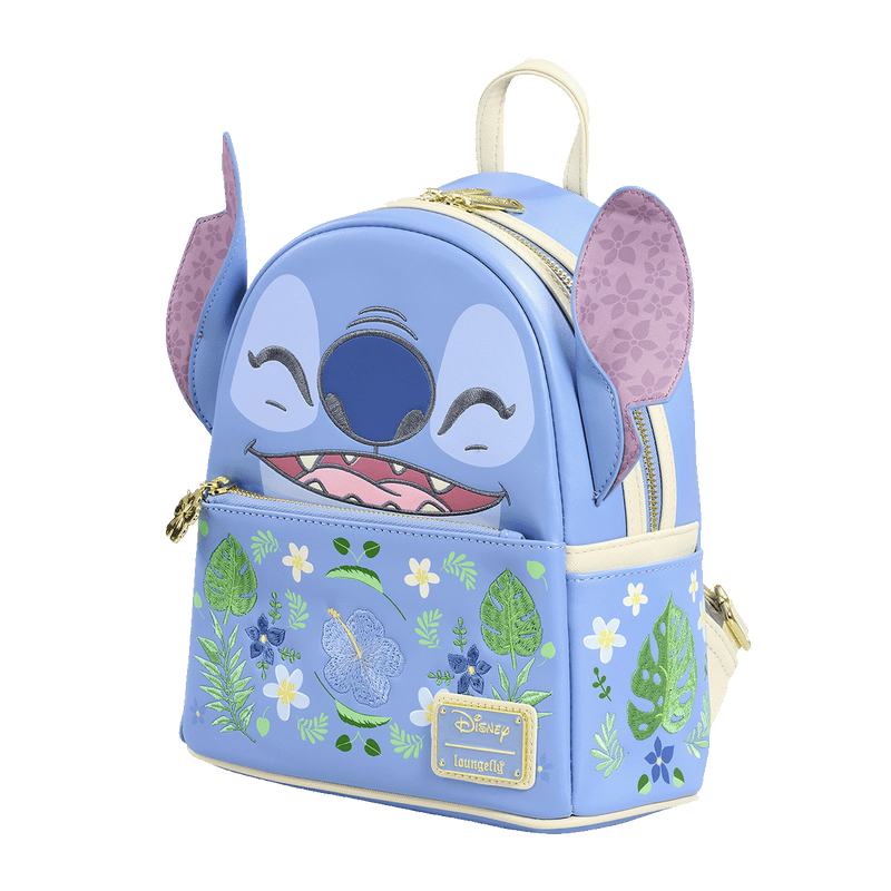 STITCH SPRING FLORAL FIGURAL MINI BACKPACK - DISNEY