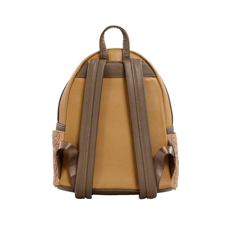 STITCH BROWN DEBOSSED MINI BACKPACK - DISNEY