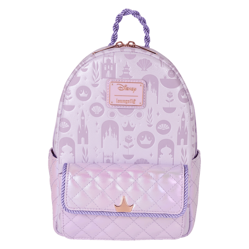 DISNEY PRINCESS IRIDESCENT ALL OVER PRINT MINI BACKPACK