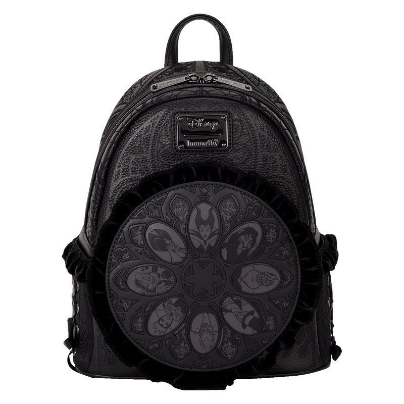 DISNEY VILLAINS BLACK VELVET MINI BACKPACK