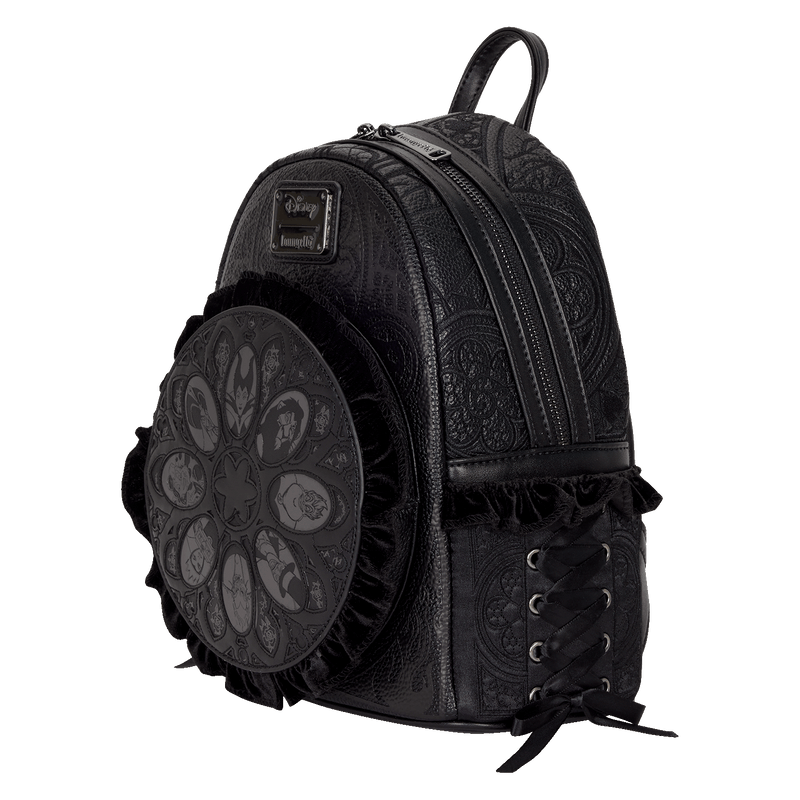 DISNEY VILLAINS BLACK VELVET MINI BACKPACK