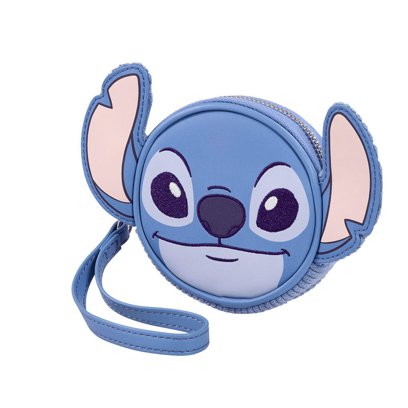 STITCH CORDUROY COINBAG - LILO AND STITCH