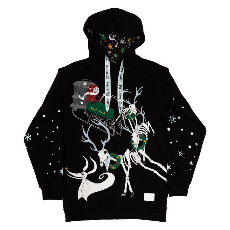 CHRISTMAS TOWN HOODED SWEATSHIRT - THE NIGHTMARE BEFORE CHRISTMAS