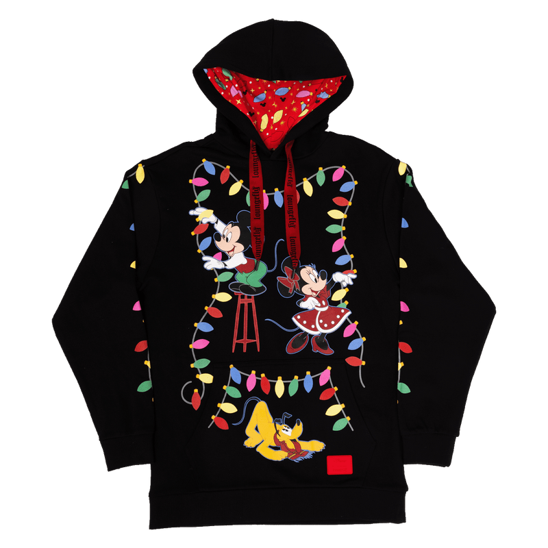 MICKEY'S LIGHT UP DECORATIONS HOODED SWEATSHIRT - DISNEY