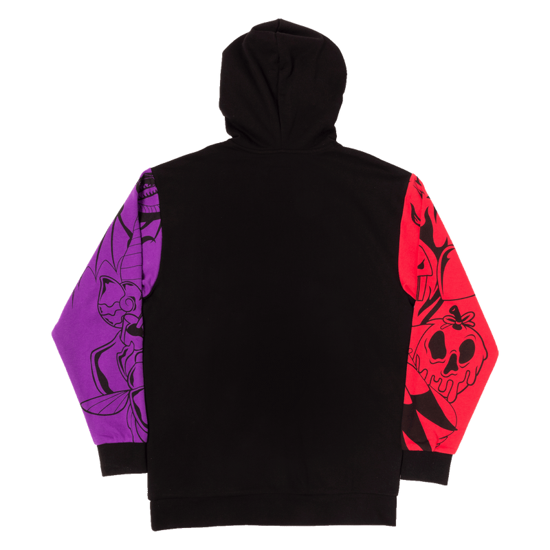 DISNEY VILLAINS COLOUR BLOCK HOODED SWEATSHIRT