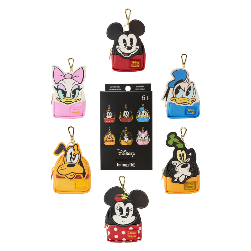 MICKEY AND FRIENDS MYSTERY BOX BACKPACK KEYCHAINS - DISNEY