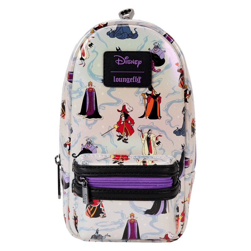 DISNEY VILLAINS IRIDESCENT MINI BACKPACK PENCIL CASE