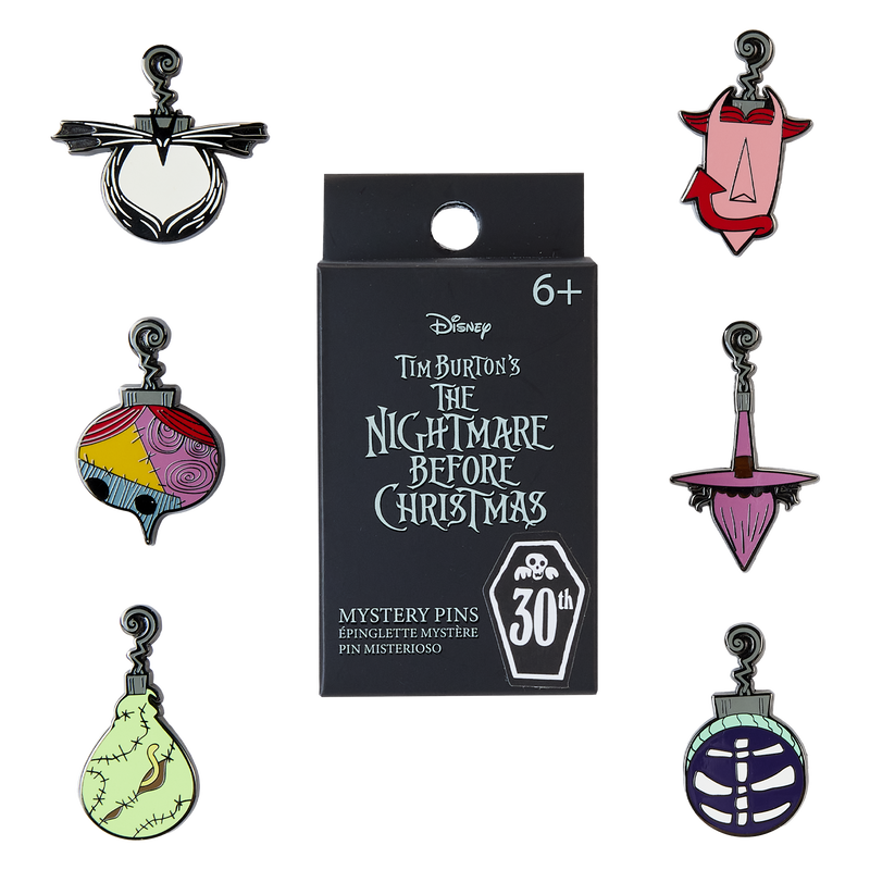 THE NIGHTMARE BEFORE CHRISTMAS ORNAMENTS BLIND BOX PIN SET