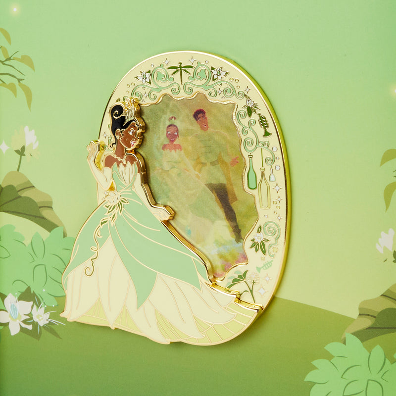 PRINCESS AND THE FROG TIANA LENTICULAR 3" COLLECTOR BOX PIN - DISNEY