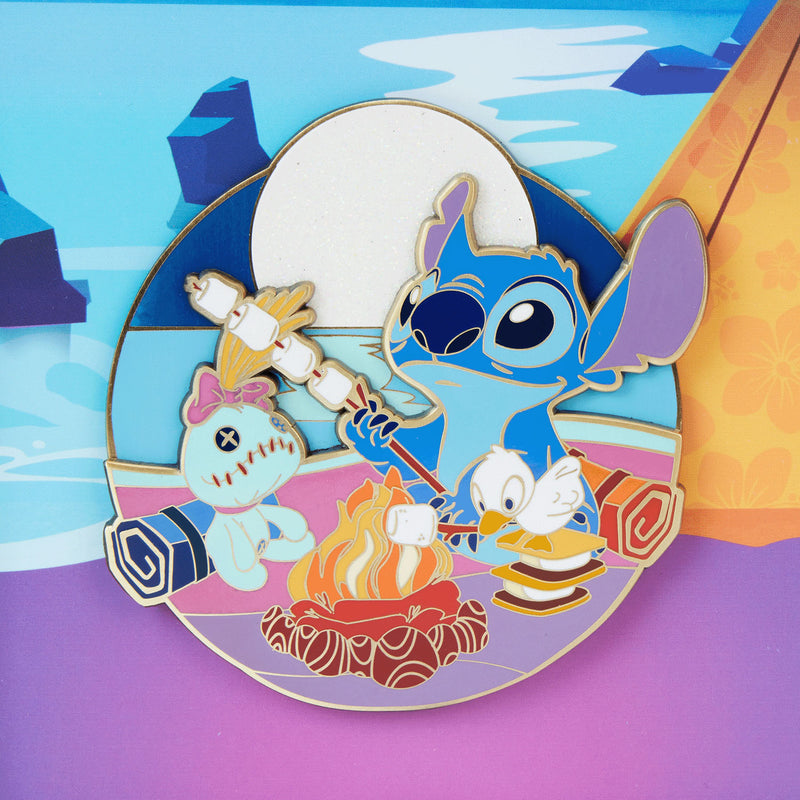 CAMPING CUTIES 3" COLLECTOR BOX PIN - LILO AND STITCH