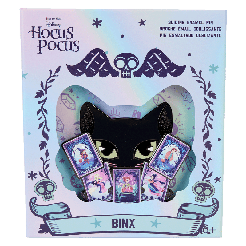 TAROT BINX GLOW IN THE DARK SLIDING 3" COLLECTOR BOX PIN - HOCUS POCUS