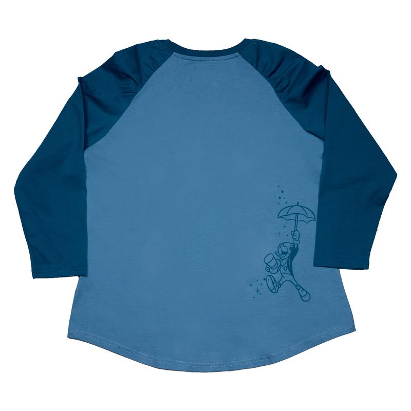 BLUE FAIRY SHIRRED RAGLAN TEE - PINOCCHIO