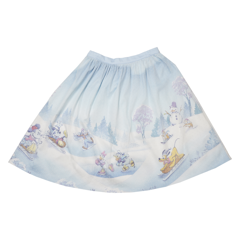 STITCH SHOPPE WINTER MICKEY AND FRIENDS TULLE OVERLAY SKIRT - DISNEY