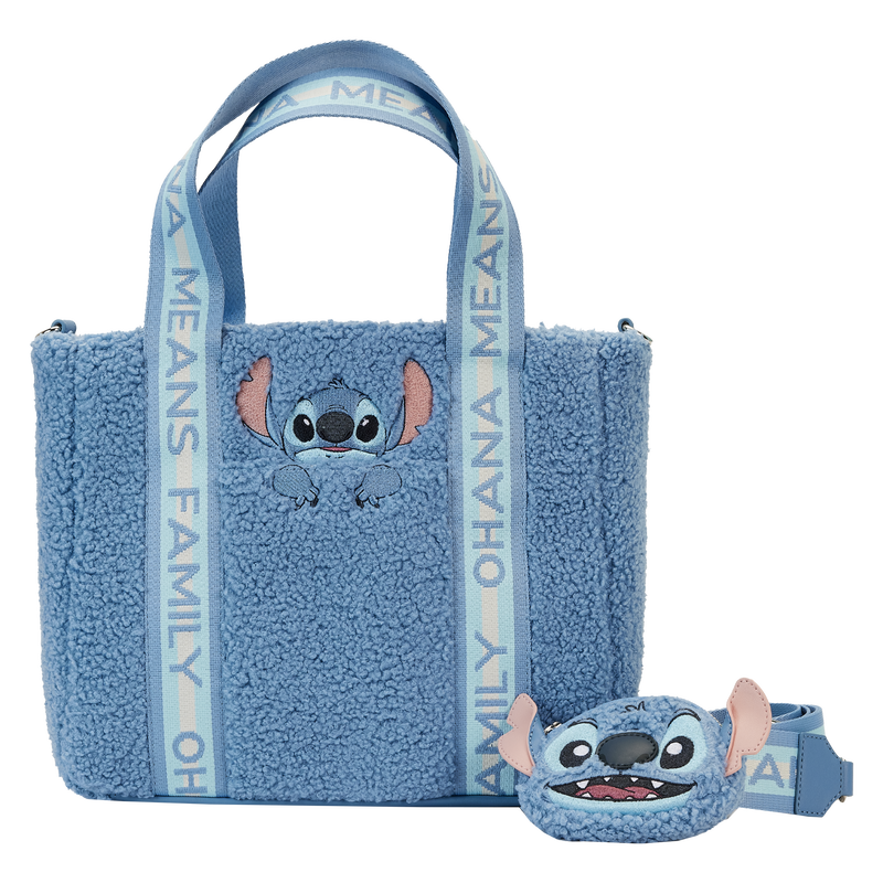 STITCH PLUSH TOTE BAG WITH COIN BAG - DISNEY