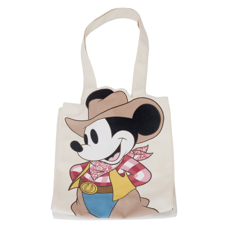 WESTERN MICKEY MOUSE CANVAS TOTE BAG - DISNEY