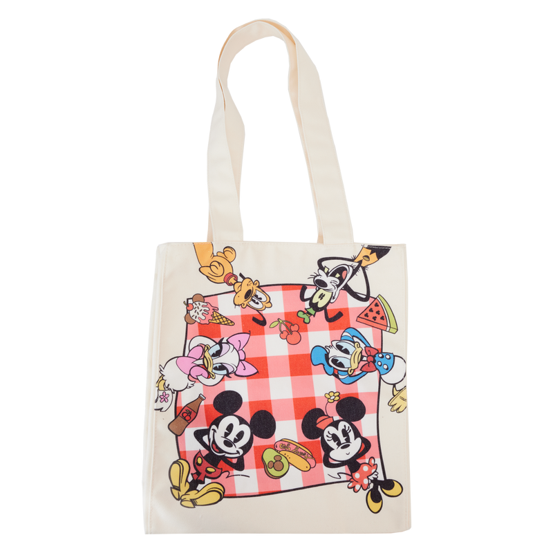 MICKEY AND FRIENDS PICNIC CANVAS TOTE BAG - DISNEY