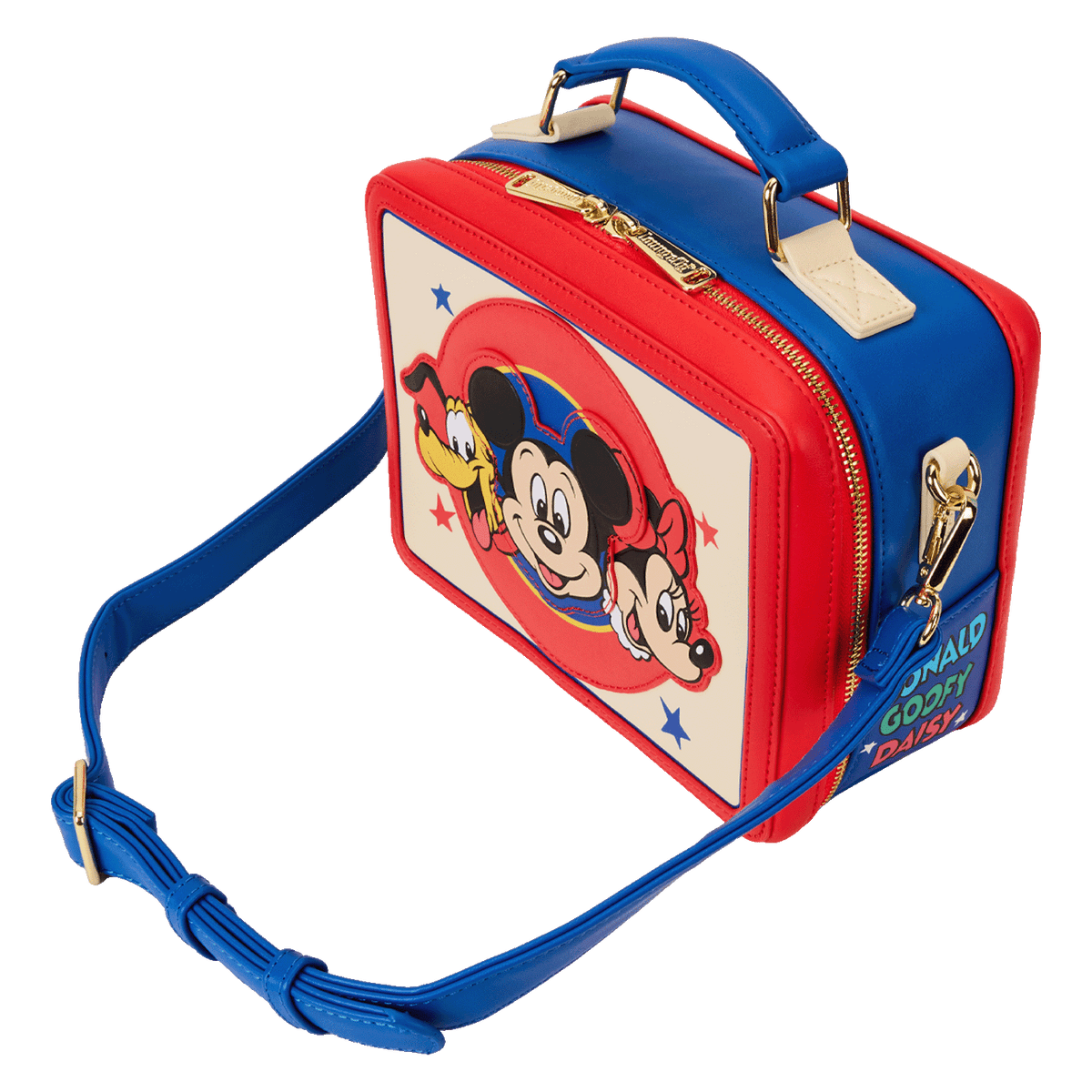 【Loungefly x Disney】ミッキー＆フレンズ 2WAY ランチ バッグ Mickey & Friends Classic Lunchbox Crossbody Bag | Loungefly