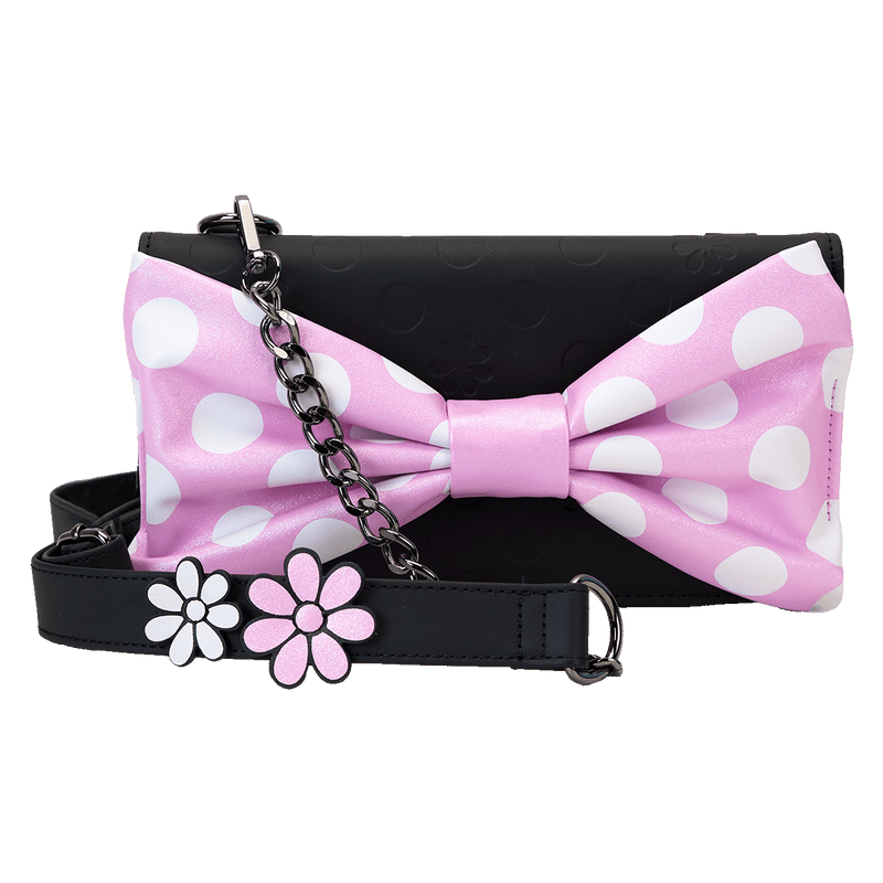 MINNIE FLORAL ROCK THE DOTS CLUTCH CROSSBODY BAG - DISNEY