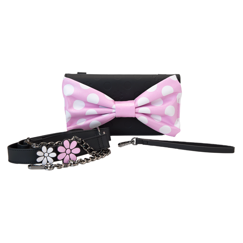 MINNIE FLORAL ROCK THE DOTS CLUTCH CROSSBODY BAG - DISNEY