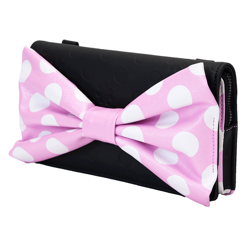 MINNIE FLORAL ROCK THE DOTS CLUTCH CROSSBODY BAG - DISNEY