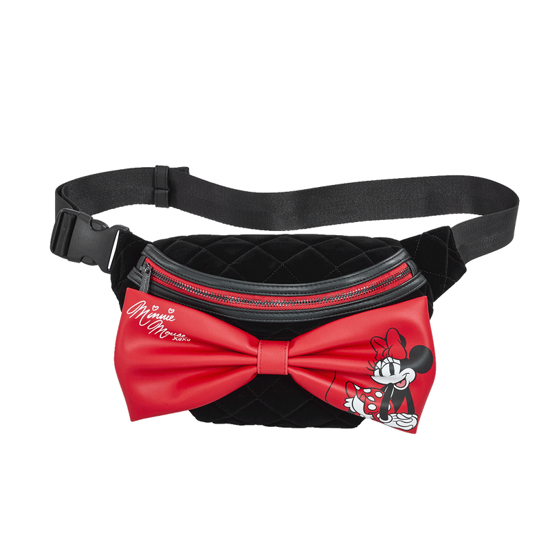 MINNIE MOUSE QUILTED VELVET WAIST BAG - DISNEY