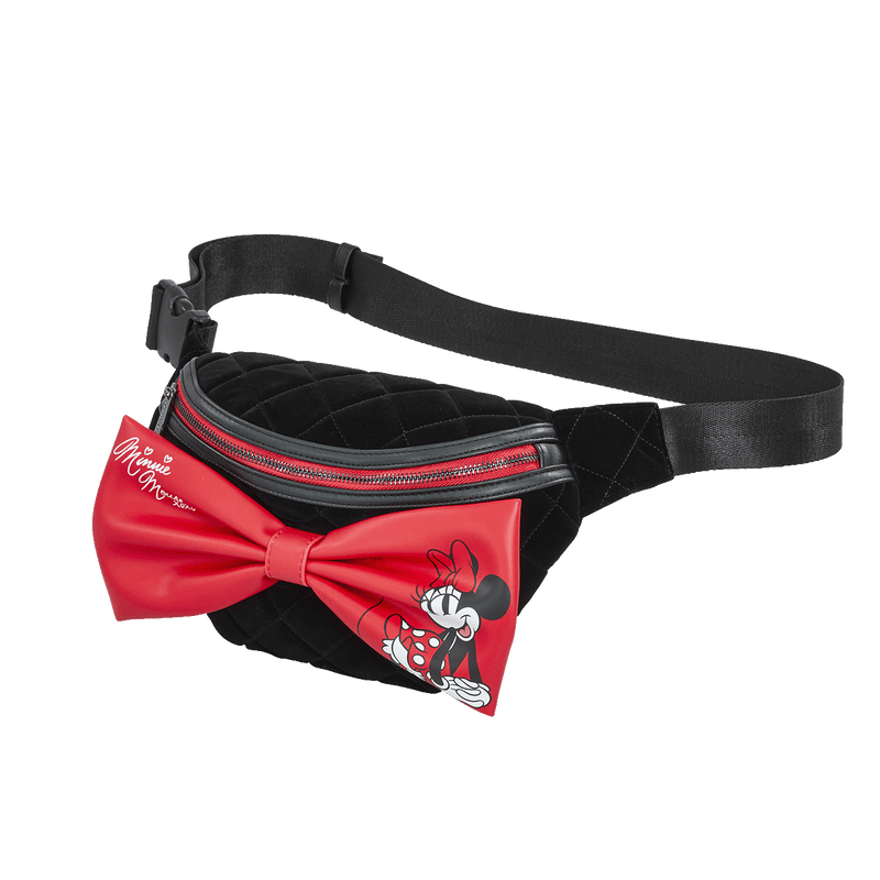 MINNIE MOUSE QUILTED VELVET WAIST BAG - DISNEY