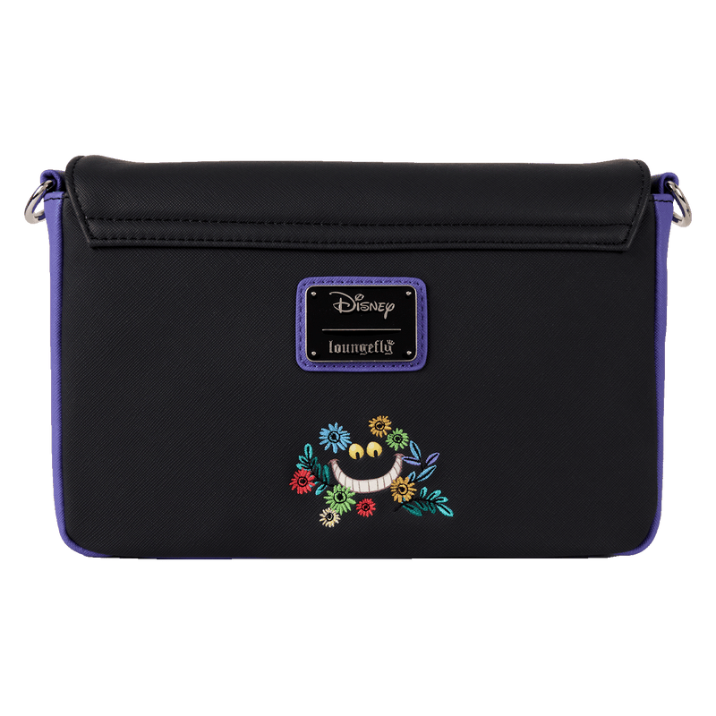 CHESHIRE CAT FLORAL CROSSBODY BAG - ALICE IN WONDERLAND