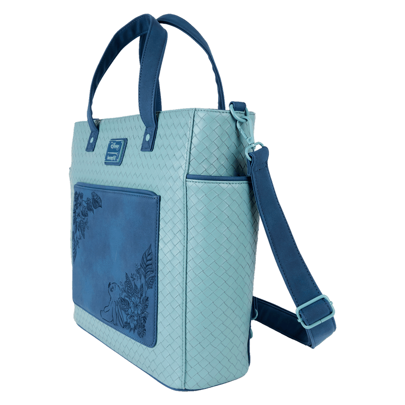 STITCH EMBROIDERED CONVERTIBLE TOTE BAG - LILO AND STITCH