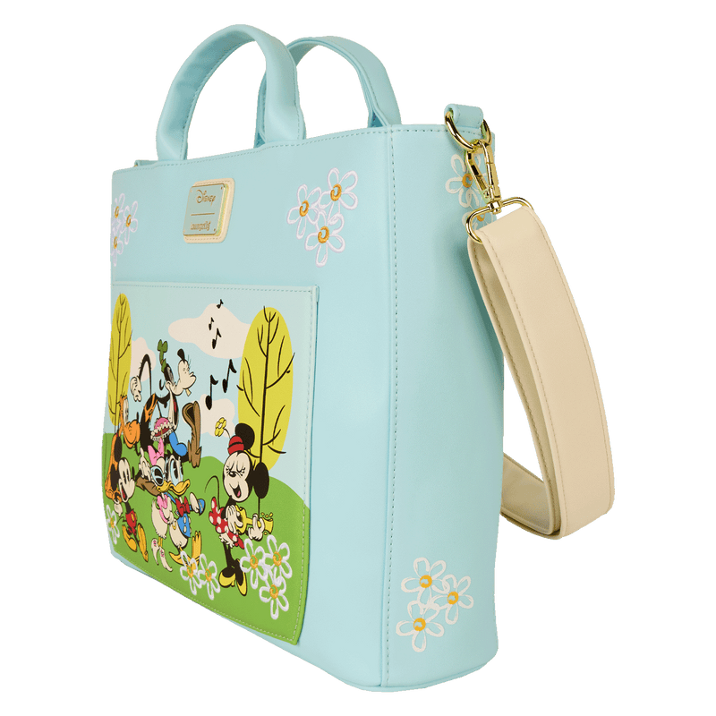 MICKEY AND FRIENDS PARK DAY CONVERTIBLE TOTE BAG - DISNEY