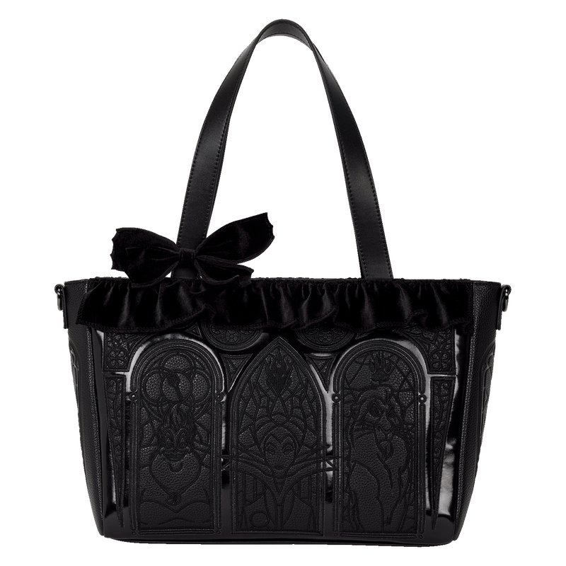 DISNEY VILLAINS BLACK VELVET TOTE BAG