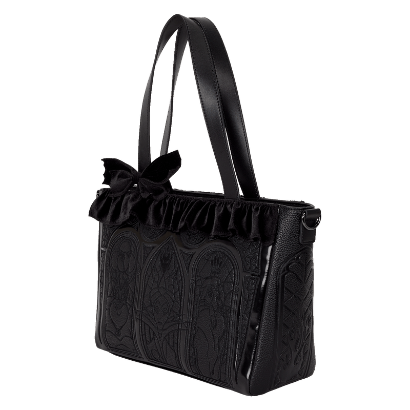 DISNEY VILLAINS BLACK VELVET TOTE BAG