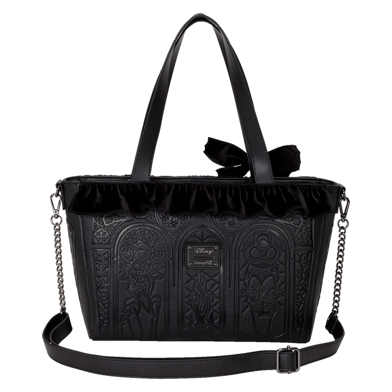 DISNEY VILLAINS BLACK VELVET TOTE BAG