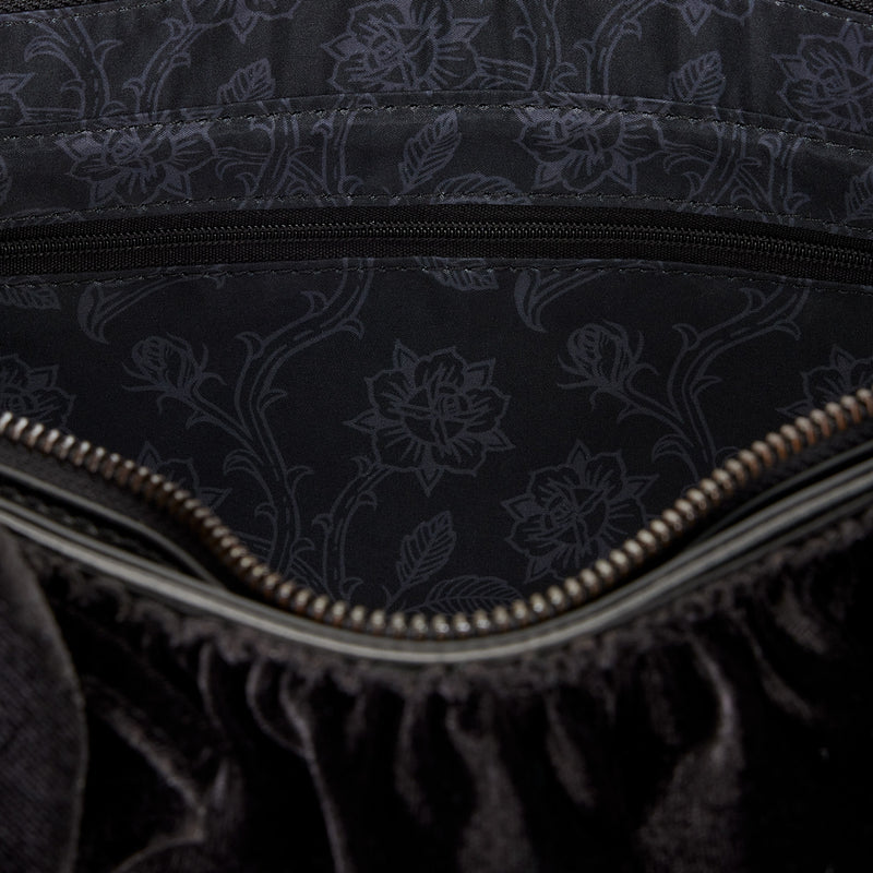 DISNEY VILLAINS BLACK VELVET TOTE BAG