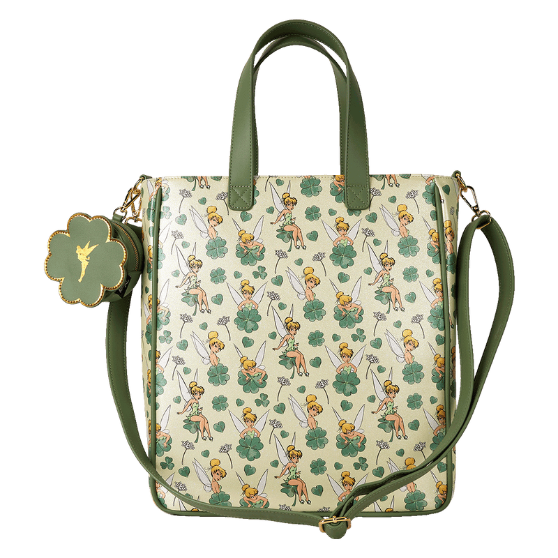 TINKER BELL 4 LEAF CLOVER TOTE WITH COIN BAG - DISNEY