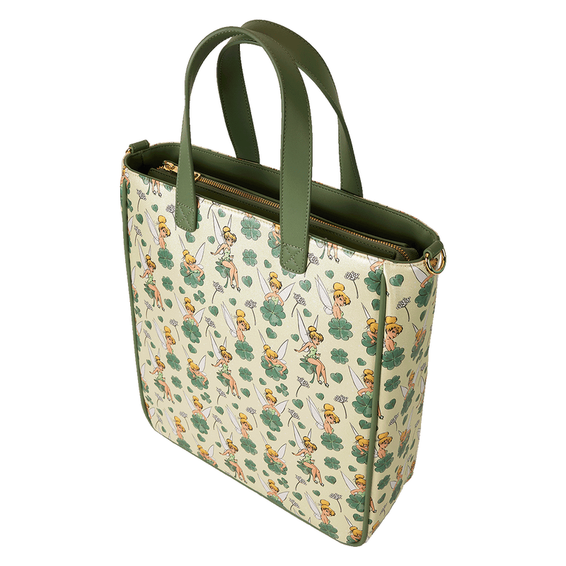 TINKER BELL 4 LEAF CLOVER TOTE WITH COIN BAG - DISNEY