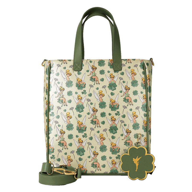 TINKER BELL 4 LEAF CLOVER TOTE WITH COIN BAG - DISNEY