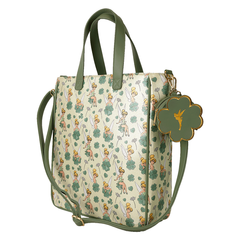 TINKER BELL 4 LEAF CLOVER TOTE WITH COIN BAG - DISNEY