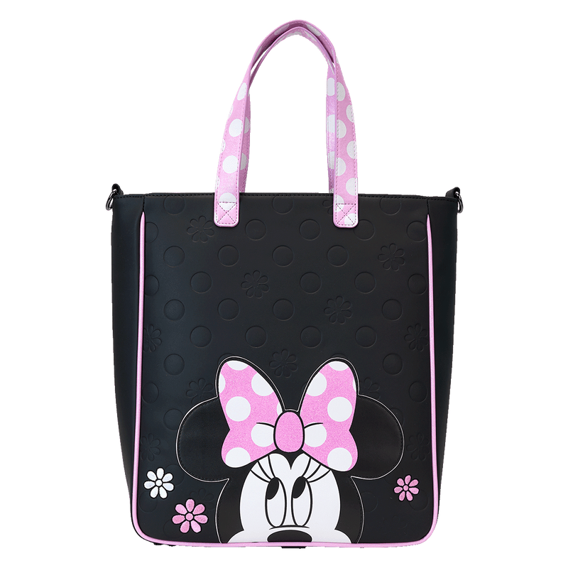 MINNIE FLORAL ROCK THE DOTS TOTE BAG WITH COIN BAG - DISNEY