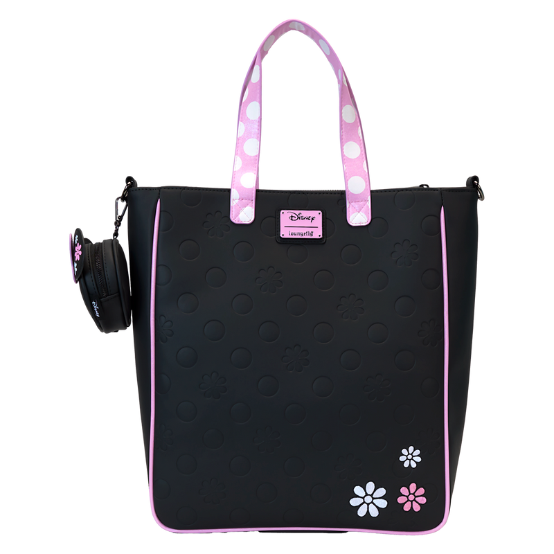 MINNIE FLORAL ROCK THE DOTS TOTE BAG WITH COIN BAG - DISNEY