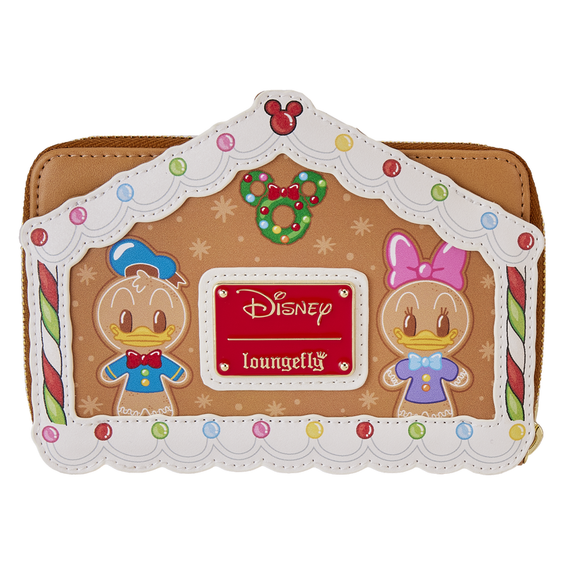 MICKEY AND FRIENDS GINGERBREAD HOUSE ZIP AROUND WALLET - DISNEY