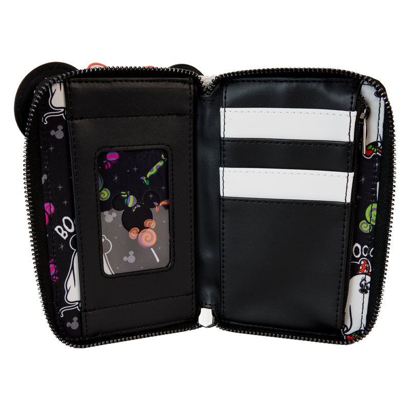 MINNIE GHOST GLOW IN THE DARK SEQUIN HALLOWEEN WALLET - DISNEY