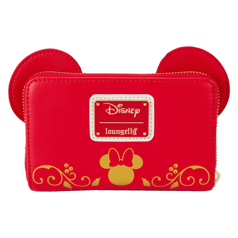 MINNIE MOUSE SANTA SUIT ZIP AROUND WALLET - DISNEY