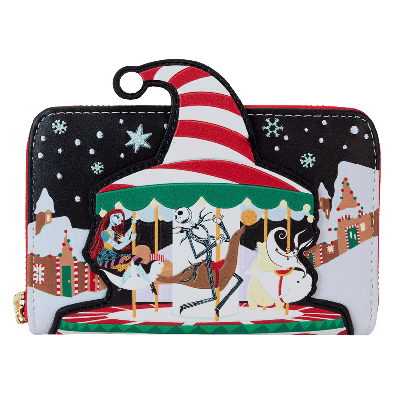 JOURNEY TO CHRISTMAS TOWN ZIP AROUND WALLET - THE NIGHTMARE BEFORE CHRISTMAS