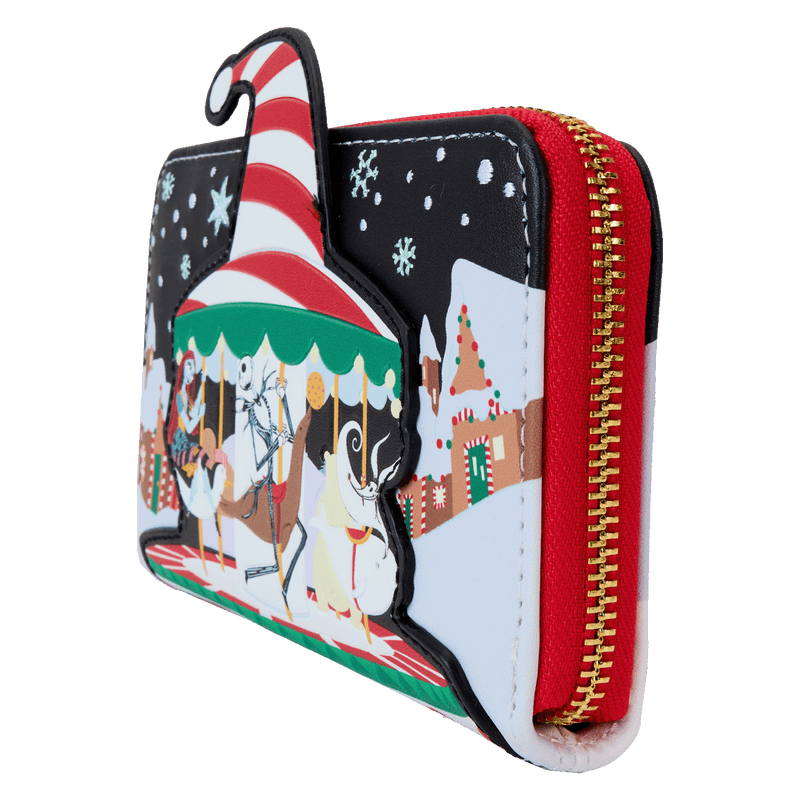 JOURNEY TO CHRISTMAS TOWN ZIP AROUND WALLET - THE NIGHTMARE BEFORE CHRISTMAS