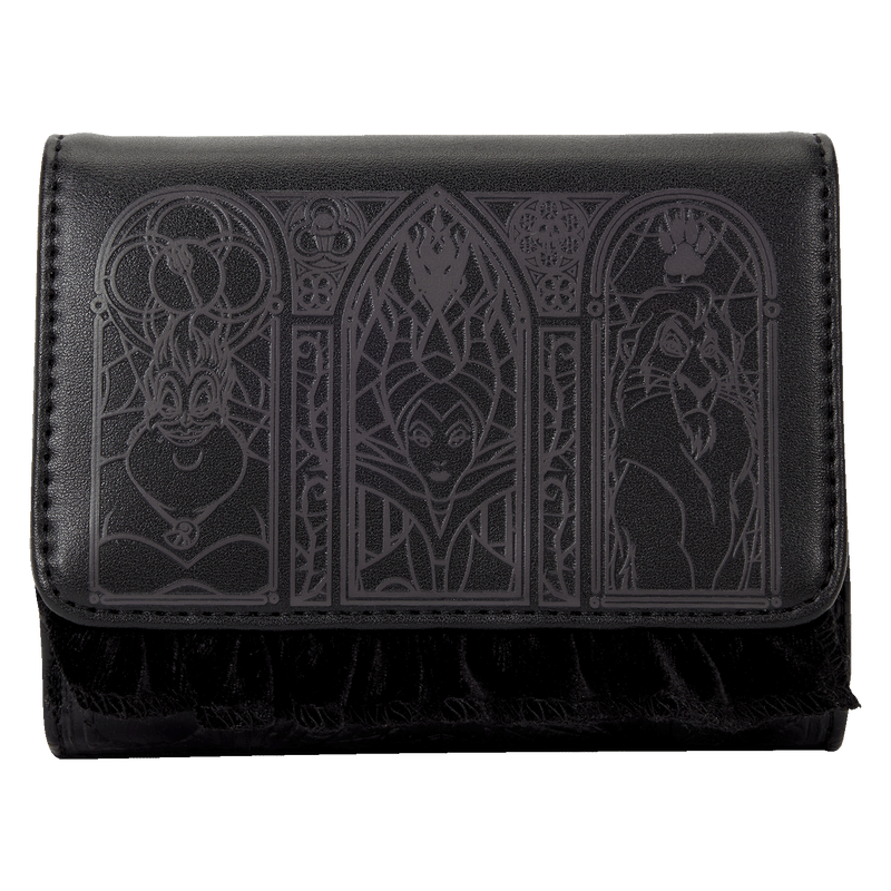 DISNEY VILLAINS BLACK VELVET WALLET