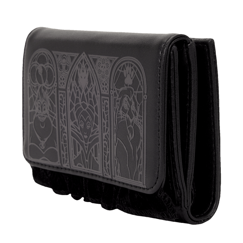 DISNEY VILLAINS BLACK VELVET WALLET