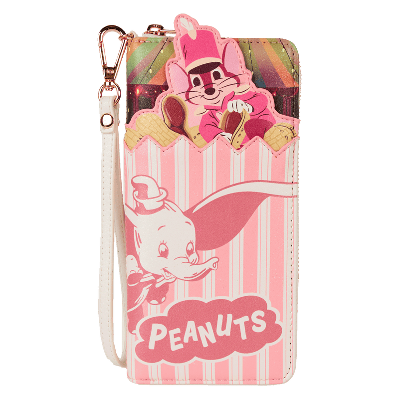 DUMBO CIRCUS TENT ZIP AROUND WRISTLET WALLET - DISNEY