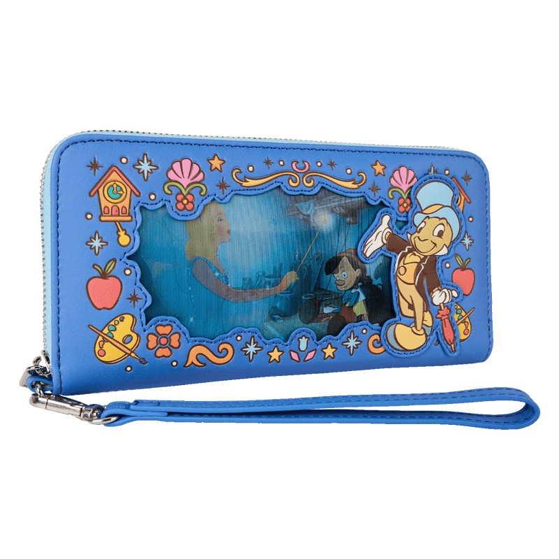 PINOCCHIO LENTICULAR ZIP AROUND WRISTLET WALLET - DISNEY