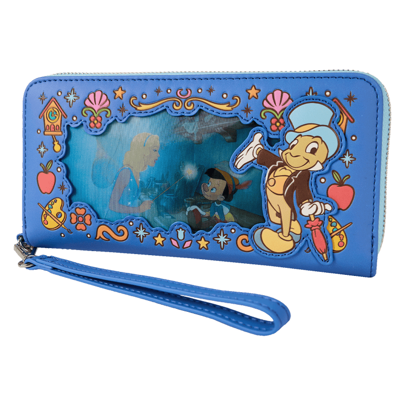 PINOCCHIO LENTICULAR ZIP AROUND WRISTLET WALLET - DISNEY